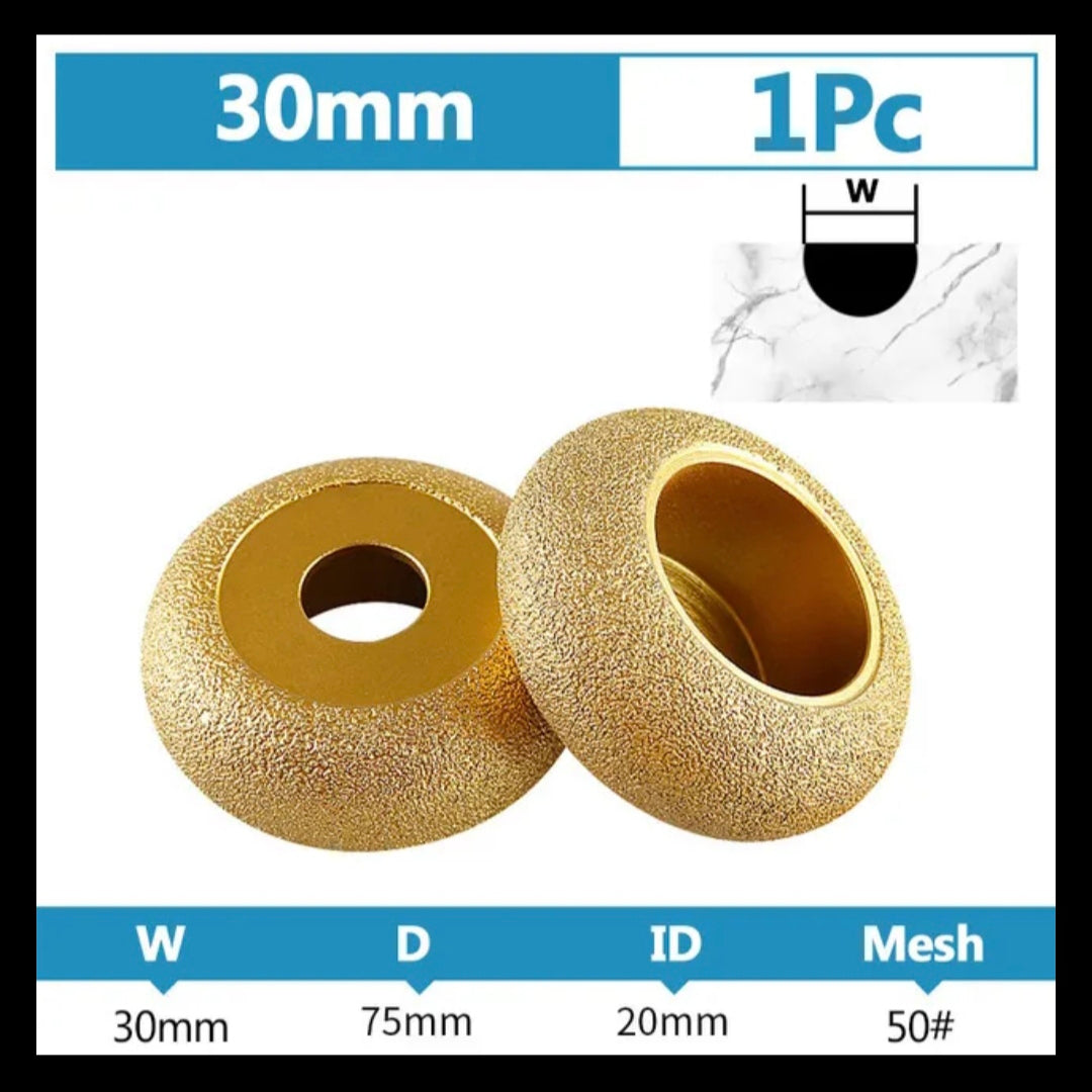 Copa de desbaste lineal media caña.