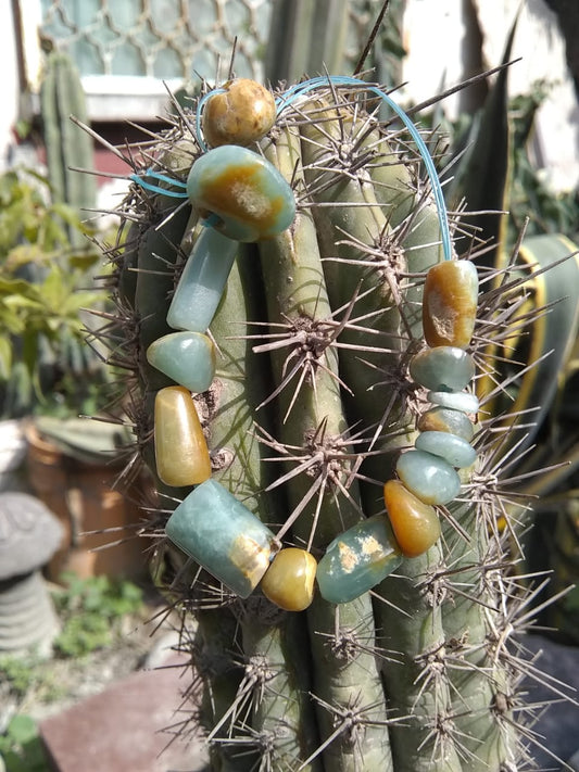 Pulsera de jade azul princesa