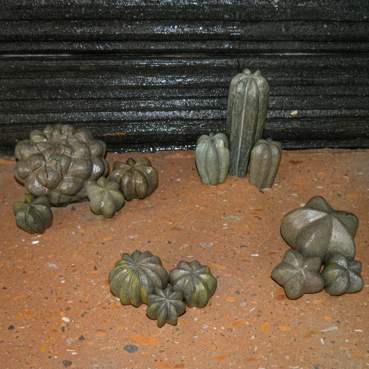 Set de 10 Cactus decorativos.